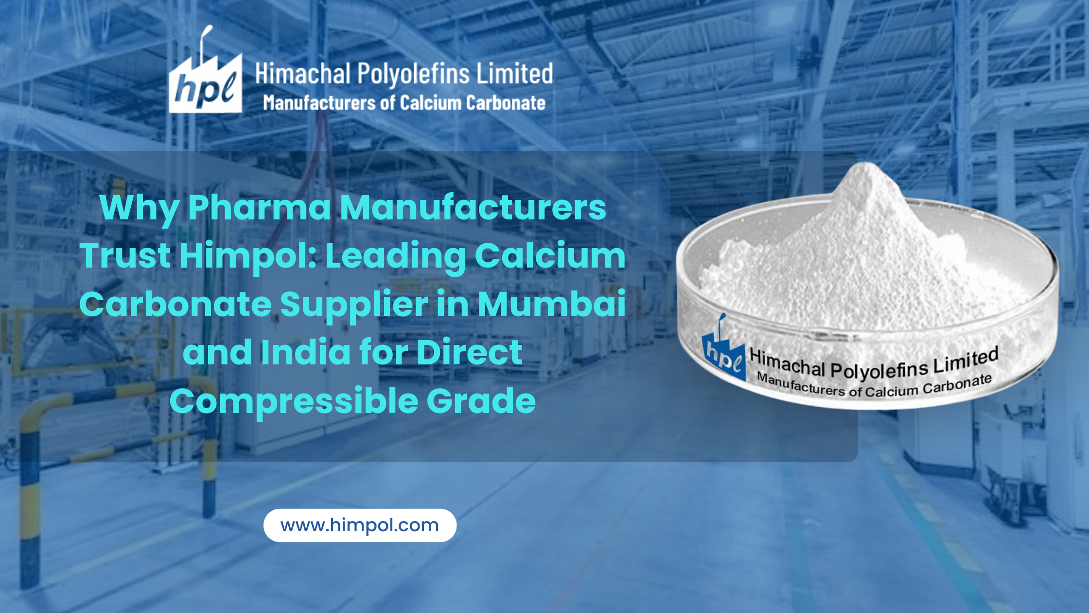 Ground vs Precipitated Calcium Carbonate: Choosing the Right Type for Your Industry | HIMPOL – Calcium Carbonate Manufacturer in India
