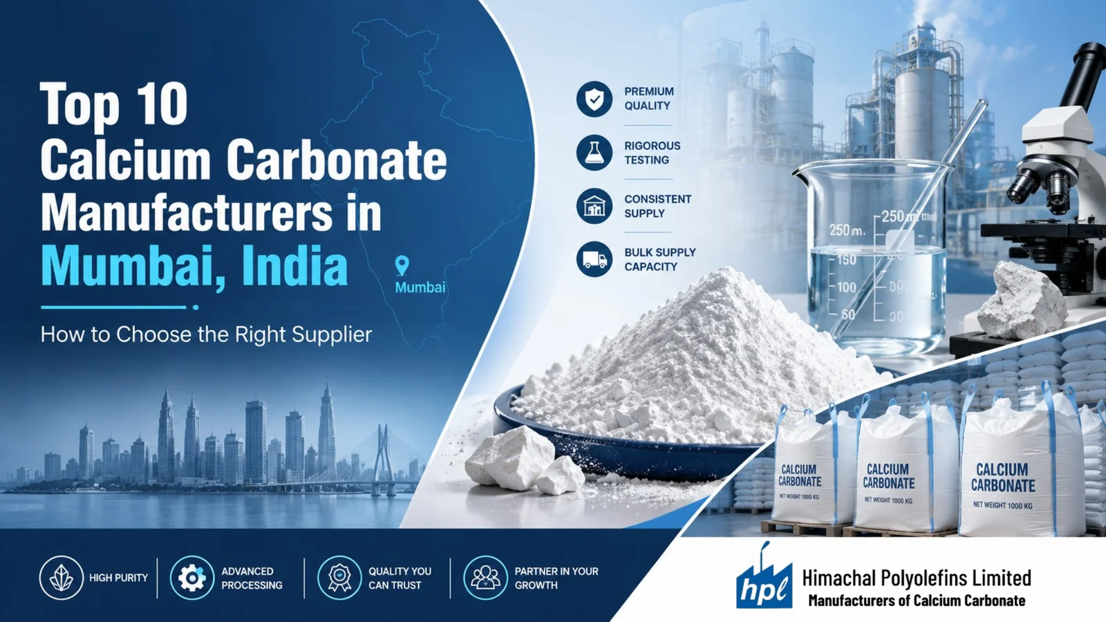 Himachal Polyolefins Limited | Manufacturer of Calcium Carbonate in Mumbai | India