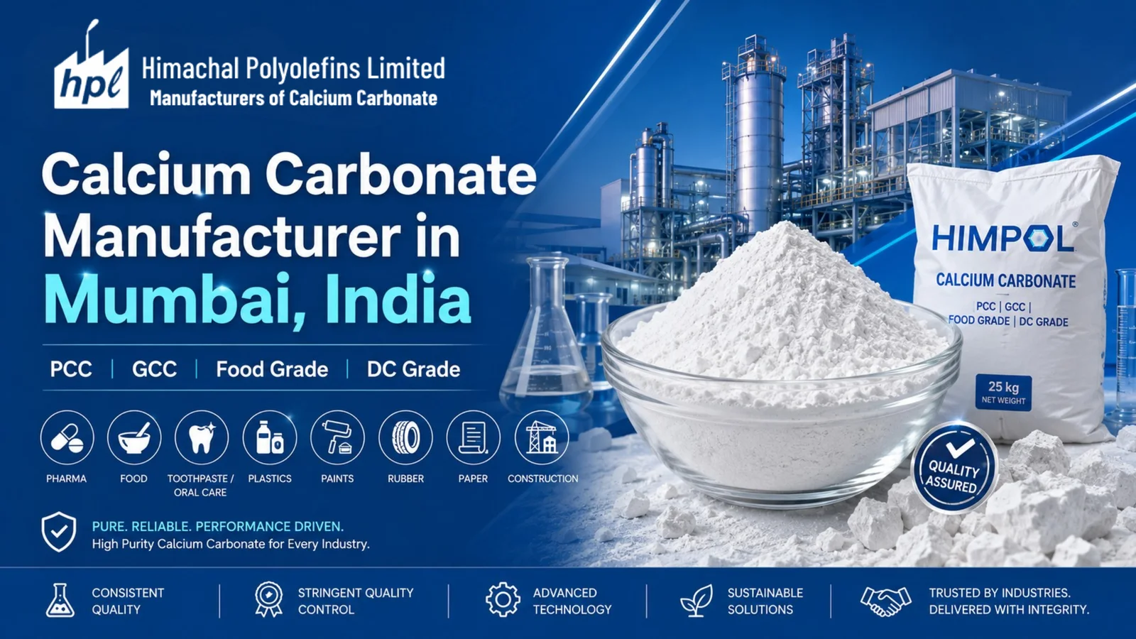 himachal polyolefins limited | manufacturer of calcium carbonate in mumbai | india